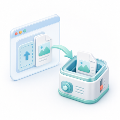 Local and online file reduction workflows compared
