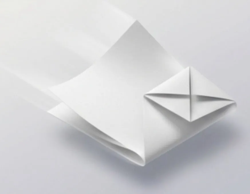 A stylized paper compression visual