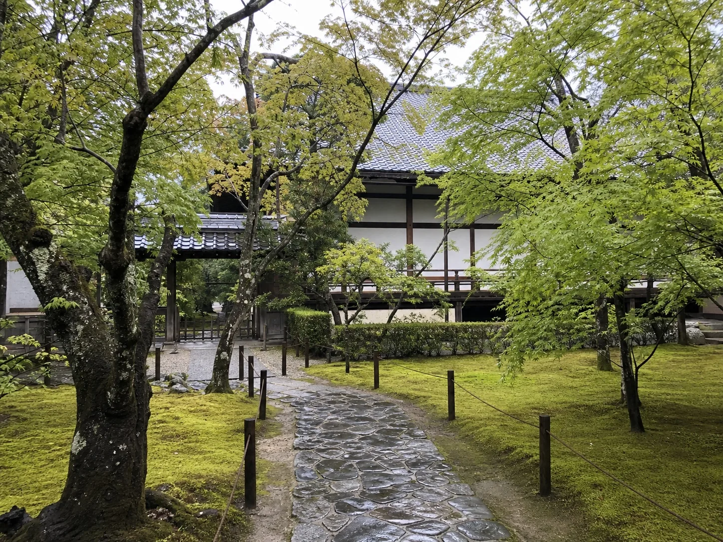 Temple and garden in Kyoto