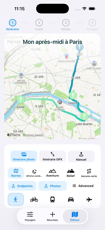 Evertrail retrouve des souvenirs sur une carte du Japon