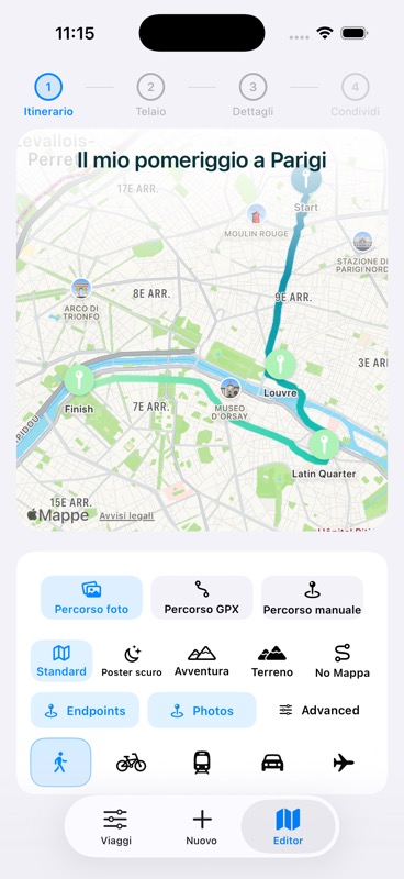 Evertrail ritrova ricordi di viaggio su una mappa del Giappone